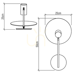 Kinkiet Quintiesse Dot GU10 50 cm – fornir tekowy small 2
