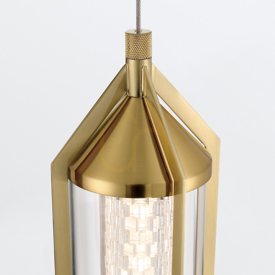 Sprawdź Lampa wisząca ESPADA - Szczotkowane złoto QUINTIESSE Lampa wisząca ESPADA - Szczotkowane złoto QUINTIESSE
