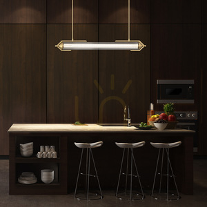 Lampa wyspowa ESPADA - Szczotkowane złoto QUINTIESSE small 8