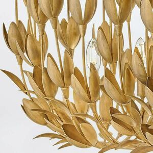 Lampa wyspowa FLORA - 10 źródeł światła - Oksydowane złoto QUINTIESSE small 6