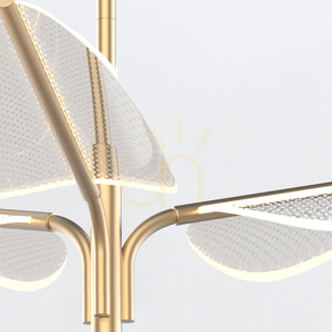 Duża lampa wisząca LED FLORIANA - Naturalny mosiądz QUINTIESSE 1 Duża lampa wisząca LED FLORIANA - Naturalny mosiądz QUINTIESSE small 1
