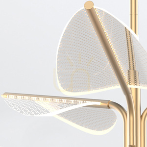 Duża lampa wisząca LED FLORIANA - Naturalny mosiądz QUINTIESSE 6 Duża lampa wisząca LED FLORIANA - Naturalny mosiądz QUINTIESSE small 6