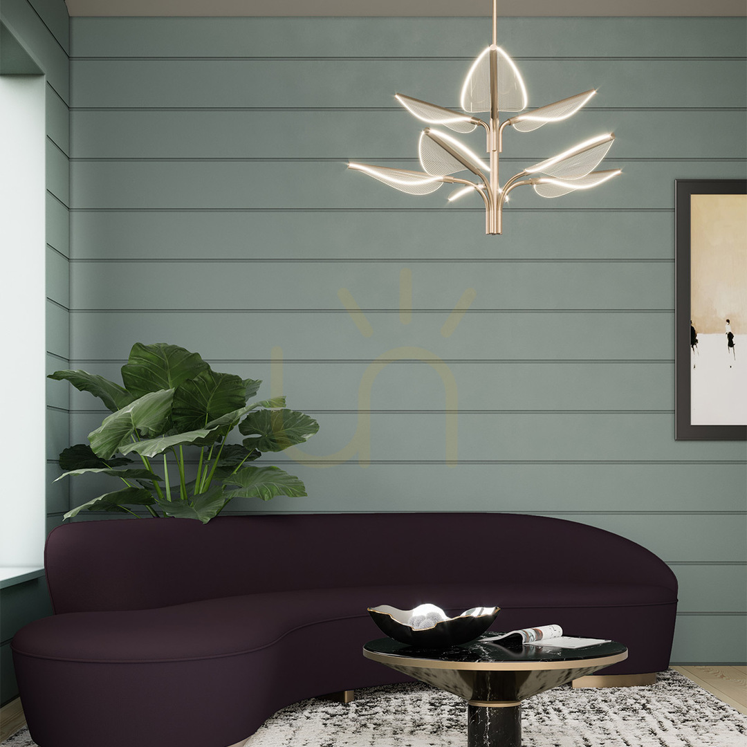 Obejrzyj Duża lampa wisząca LED FLORIANA - Naturalny mosiądz QUINTIESSE Duża lampa wisząca LED FLORIANA - Naturalny mosiądz QUINTIESSE