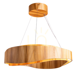 Lampa wisząca LED Quintiesse Horizon 80 cm – fornir tekowy small 0