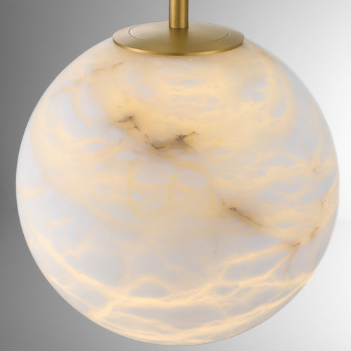 Sprawdź Średnia lampa wisząca KEPLER - 1 źródło światła - Szczotkowane złoto QUINTIESSE