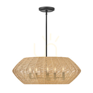 Lampa wisząca Quintiesse Luca 5×E14 71 cm – czarna / karmelowy beż small 0