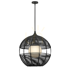 Średnia lampa wisząca MADDOX - 1 źródło światła - Czarny QUINTIESSE small 1