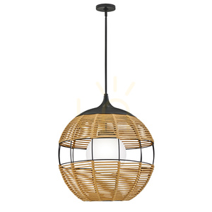 Średnia lampa wisząca MADDOX - 1 źródło światła - Czarny, karmelowy beż QUINTIESSE 1 Średnia lampa wisząca MADDOX - 1 źródło światła - Czarny, karmelowy beż QUINTIESSE small 1