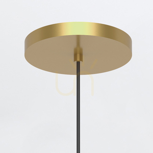 Mała lampa wisząca LED MARNI - Naturalny mosiądz QUINTIESSE small 3