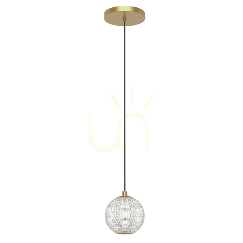 Sprawdź Mała lampa wisząca LED MARNI - Naturalny mosiądz QUINTIESSE