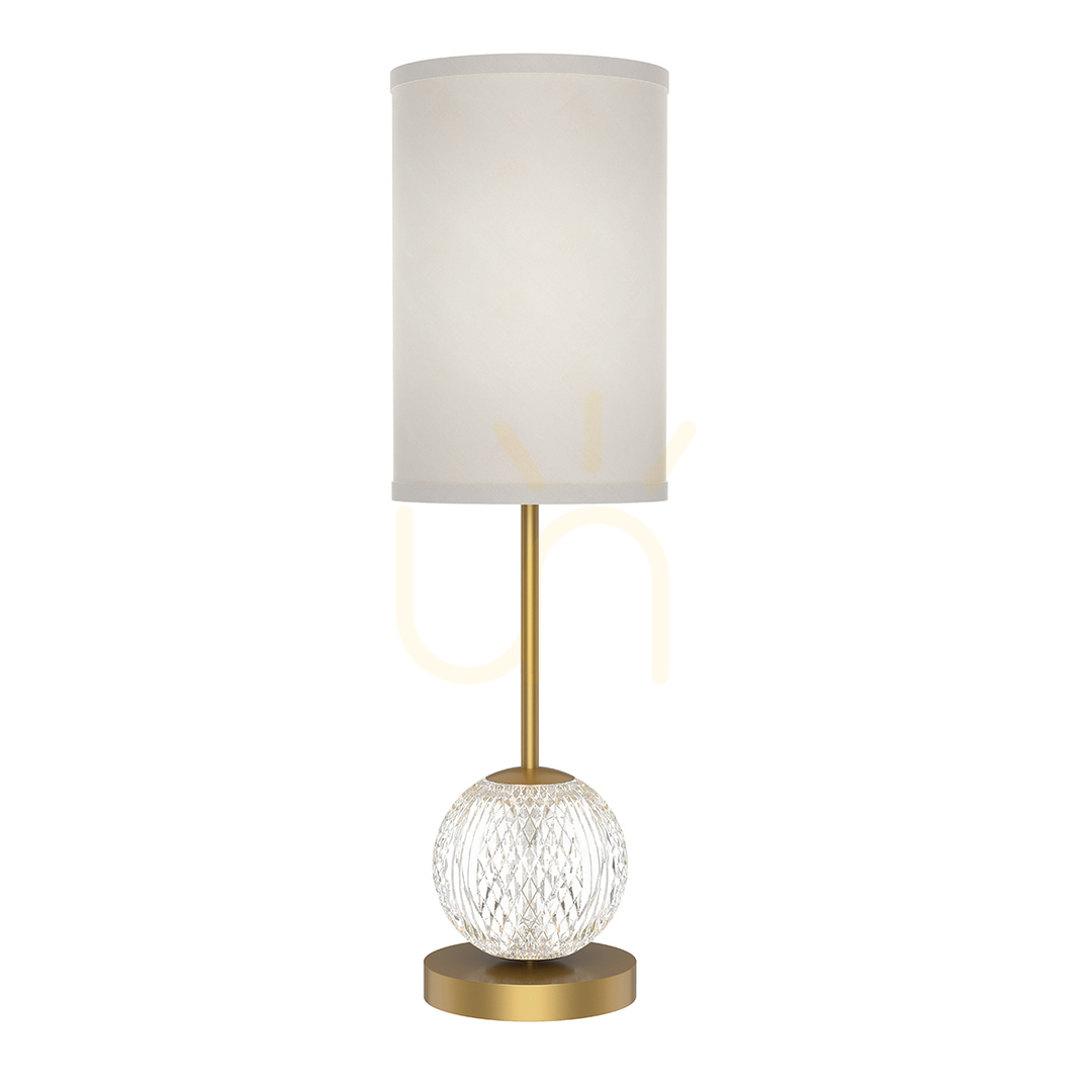 Sprawdź Średnia lampa stołowa LED MARNI - Naturalny mosiądz QUINTIESSE Średnia lampa stołowa LED MARNI - Naturalny mosiądz QUINTIESSE