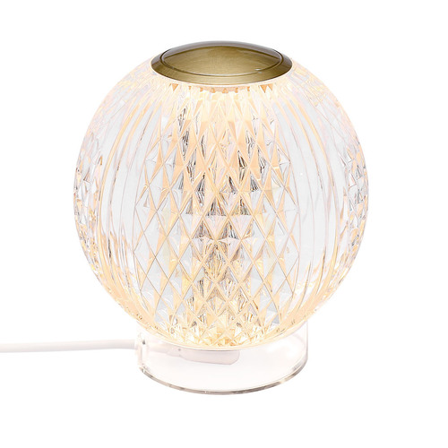 Sprawdź Mała lampa stołowa LED MARNI - Naturalny mosiądz QUINTIESSE
