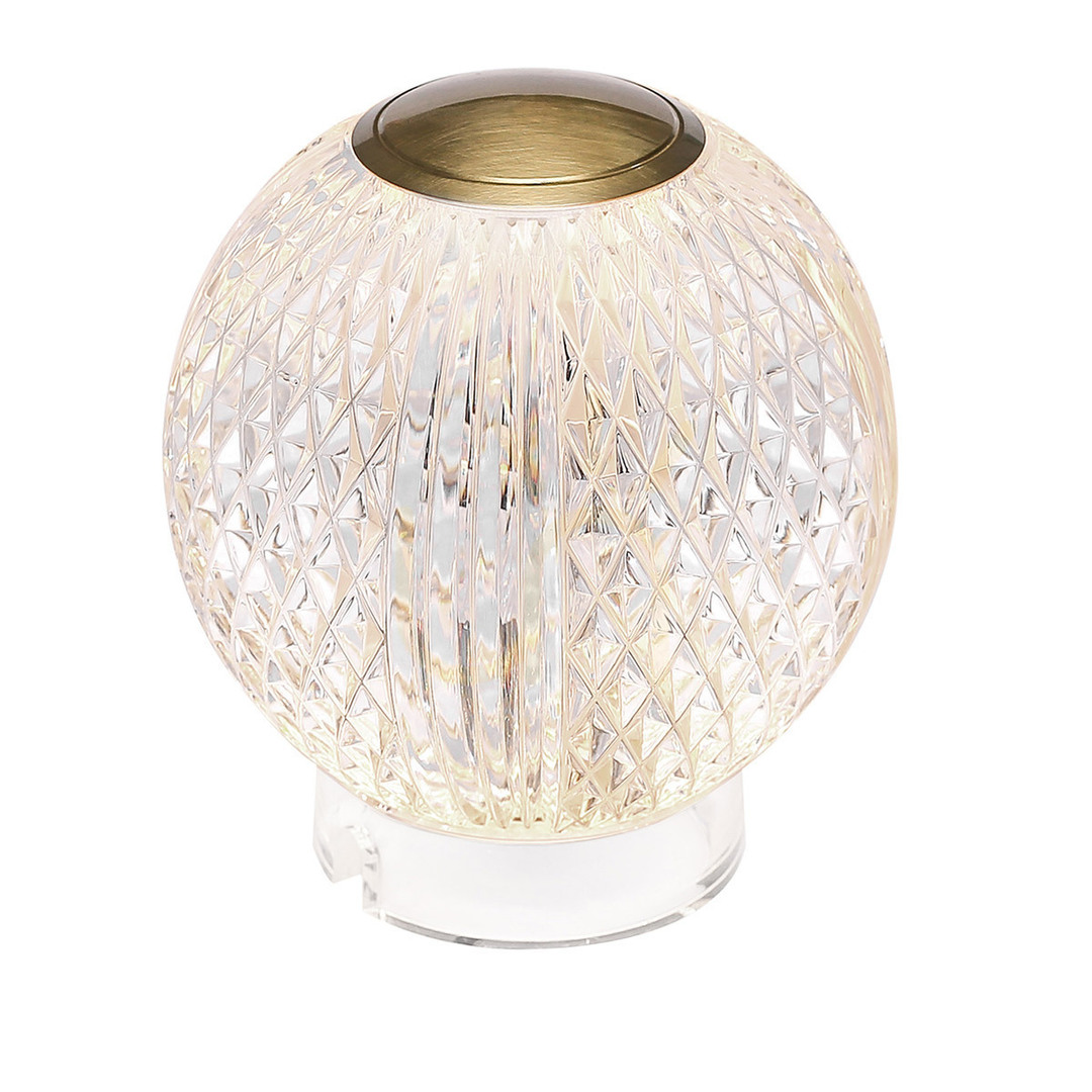 Sprawdź Mała lampa stołowa LED MARNI - Naturalny mosiądz QUINTIESSE Mała lampa stołowa LED MARNI - Naturalny mosiądz QUINTIESSE