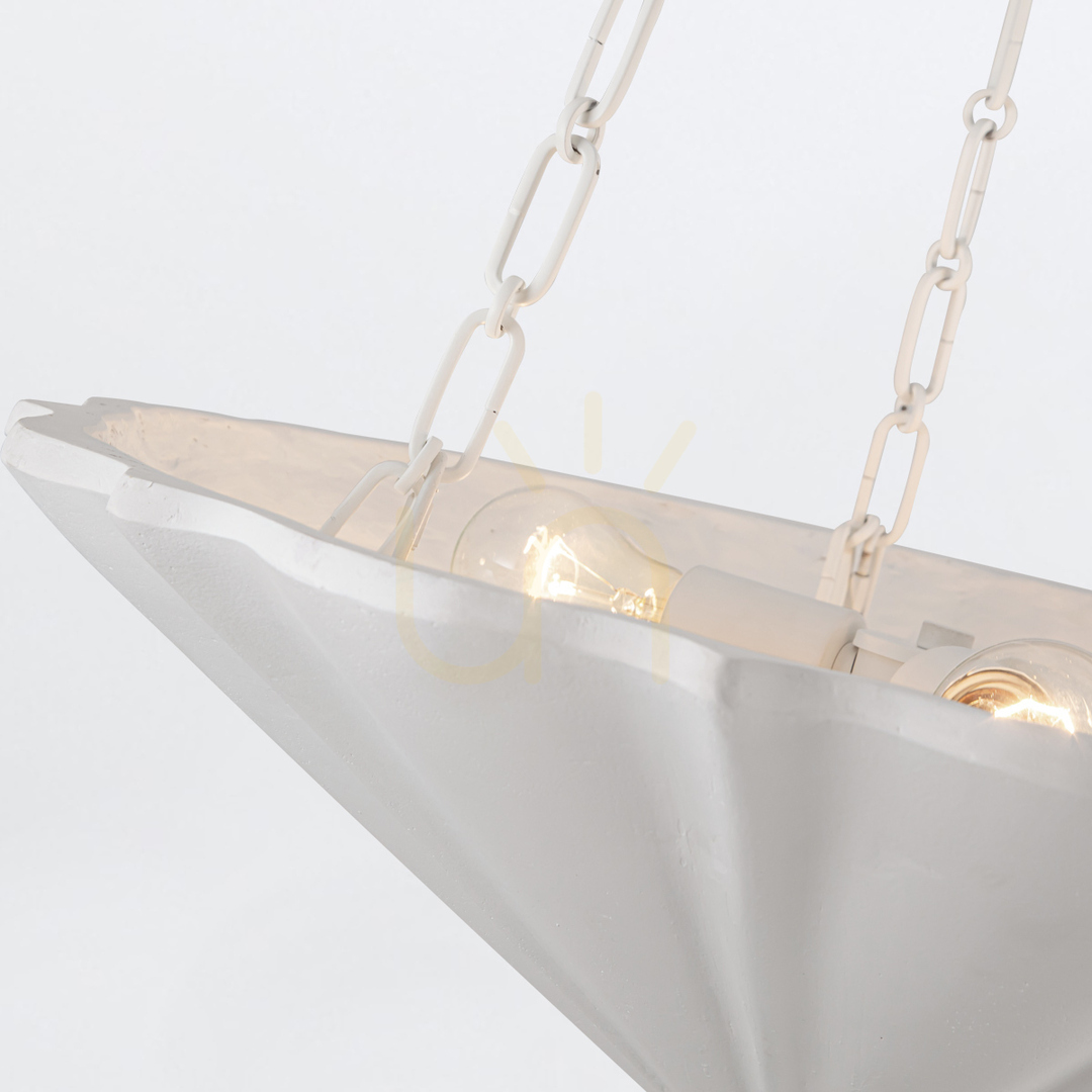 Wyświetl Lampa wisząca MARTINE - 3 źródła światła - Antyczna biel QUINTIESSE Lampa wisząca MARTINE - 3 źródła światła - Antyczna biel QUINTIESSE