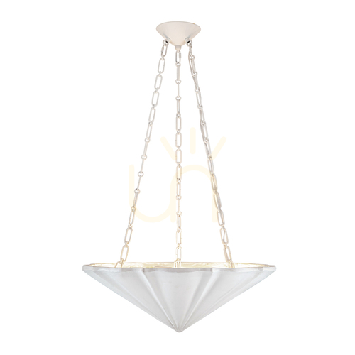 Sprawdź Lampa wisząca MARTINE - 3 źródła światła - Antyczna biel QUINTIESSE