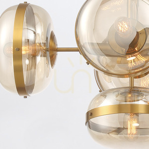 Lampa wyspowa NOTTINGHAM - 10 źródeł światła - Antyczny mosiądz QUINTIESSE 1 Lampa wyspowa NOTTINGHAM - 10 źródeł światła - Antyczny mosiądz QUINTIESSE small 1