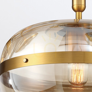 Lampa wisząca NOTTINGHAM - 1 źródło światła - Antyczny mosiądz QUINTIESSE small 6