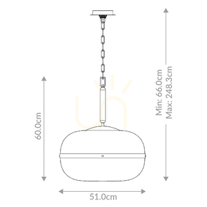 Lampa wisząca NOTTINGHAM - 3 źródła światła - Antyczny mosiądz QUINTIESSE small 2