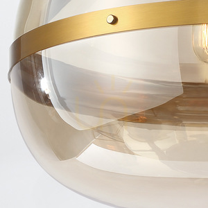 Lampa wisząca NOTTINGHAM - 3 źródła światła - Antyczny mosiądz QUINTIESSE small 4