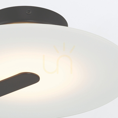 Sprawdź Plafon / kinkiet Quintiesse Nuvola Small, matowa czerń, LED 14 W 3000 K, Ø31 cm