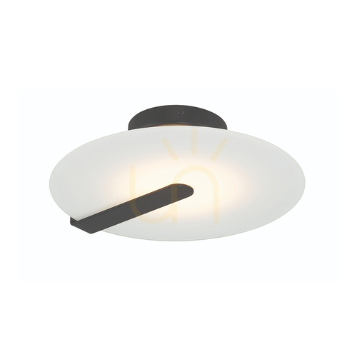Sprawdź Plafon / kinkiet Quintiesse Nuvola Small, matowa czerń, LED 14 W 3000 K, Ø31 cm
