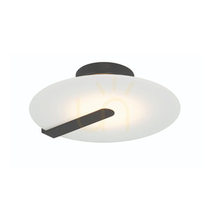 Plafon / kinkiet Quintiesse Nuvola Small, matowa czerń, LED 14 W 3000 K, Ø31 cm small 0