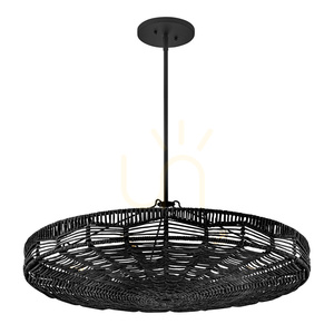 Lampa wisząca OPHELIA - 6 źródeł światła - Czarny QUINTIESSE 3 Lampa wisząca OPHELIA - 6 źródeł światła - Czarny QUINTIESSE small 3
