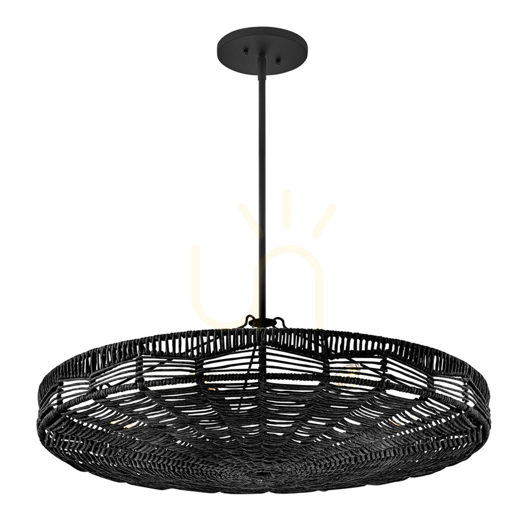 Wyświetl Lampa wisząca OPHELIA - 6 źródeł światła - Czarny QUINTIESSE Lampa wisząca OPHELIA - 6 źródeł światła - Czarny QUINTIESSE