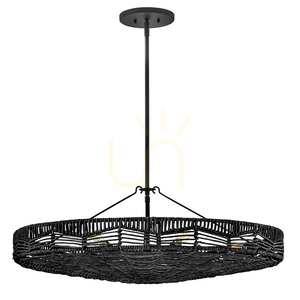 Lampa wisząca OPHELIA - 6 źródeł światła - Czarny QUINTIESSE 0 Lampa wisząca OPHELIA - 6 źródeł światła - Czarny QUINTIESSE small 0