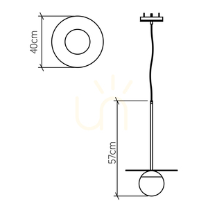 Lampa wisząca ORBIT QUINTIESSE small 2
