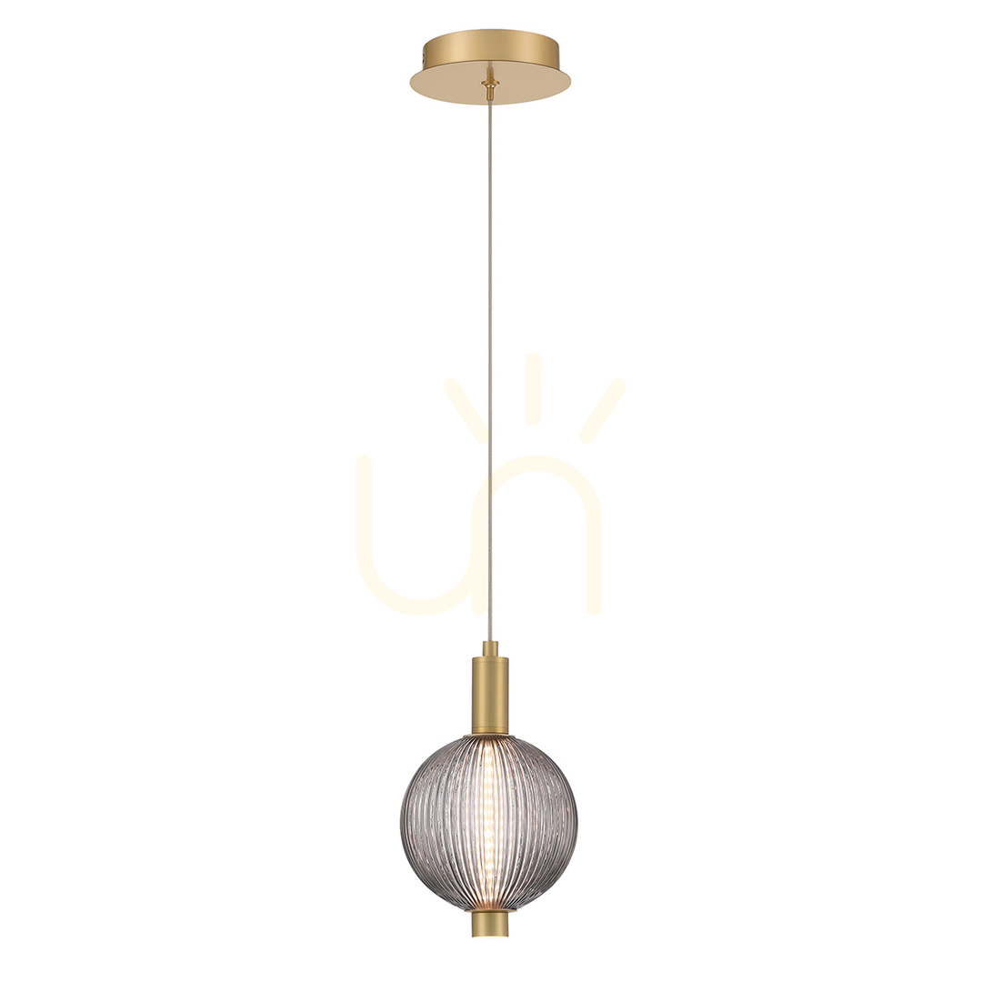 Zobacz Mała lampa wisząca PALMAS - 1 źródło światła - Szczotkowane złoto QUINTIESSE Mała lampa wisząca PALMAS - 1 źródło światła - Szczotkowane złoto QUINTIESSE