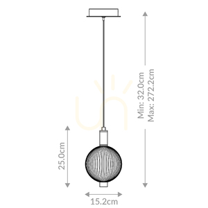 Mała lampa wisząca PALMAS - 1 źródło światła - Szczotkowane złoto QUINTIESSE 2 Mała lampa wisząca PALMAS - 1 źródło światła - Szczotkowane złoto QUINTIESSE small 2