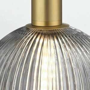 Mała lampa wisząca PALMAS - 1 źródło światła - Szczotkowane złoto QUINTIESSE 3 Mała lampa wisząca PALMAS - 1 źródło światła - Szczotkowane złoto QUINTIESSE small 3