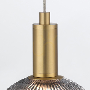 Mała lampa wisząca PALMAS - 1 źródło światła - Szczotkowane złoto QUINTIESSE 5 Mała lampa wisząca PALMAS - 1 źródło światła - Szczotkowane złoto QUINTIESSE small 5