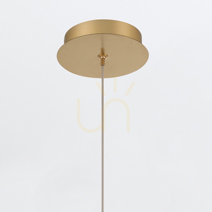 Mała lampa wisząca PALMAS - 1 źródło światła - Szczotkowane złoto QUINTIESSE 6 Mała lampa wisząca PALMAS - 1 źródło światła - Szczotkowane złoto QUINTIESSE small 6