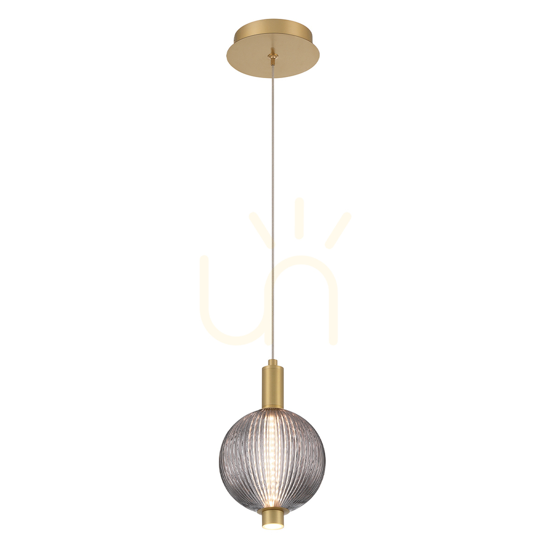 Sprawdź Mała lampa wisząca PALMAS - 1 źródło światła - Szczotkowane złoto QUINTIESSE Mała lampa wisząca PALMAS - 1 źródło światła - Szczotkowane złoto QUINTIESSE