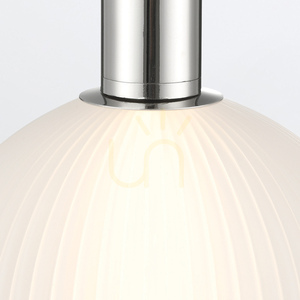 Mała lampa wisząca PALMAS - 1 źródło światła - Polerowany nikiel QUINTIESSE 3 Mała lampa wisząca PALMAS - 1 źródło światła - Polerowany nikiel QUINTIESSE small 3