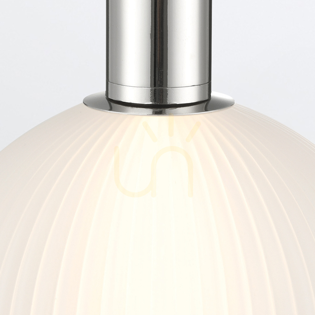 Wyświetl Mała lampa wisząca PALMAS - 1 źródło światła - Polerowany nikiel QUINTIESSE Mała lampa wisząca PALMAS - 1 źródło światła - Polerowany nikiel QUINTIESSE