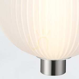 Mała lampa wisząca PALMAS - 1 źródło światła - Polerowany nikiel QUINTIESSE 4 Mała lampa wisząca PALMAS - 1 źródło światła - Polerowany nikiel QUINTIESSE small 4