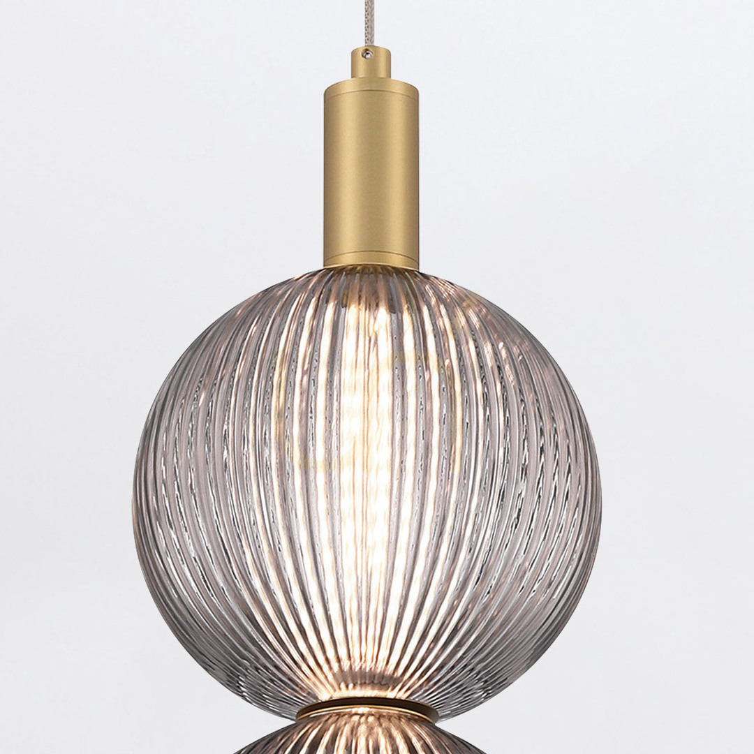 Sprawdź Mała lampa wisząca PALMAS - 2 źródła światła - Szczotkowane złoto QUINTIESSE Mała lampa wisząca PALMAS - 2 źródła światła - Szczotkowane złoto QUINTIESSE