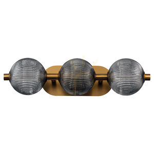 Kinkiet Quintiesse Palmas 3-punktowy szczotkowane złoto LED 27W 3000K IP44 small 7