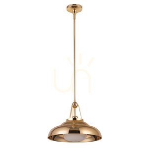 Lampa wisząca PALMETTO - 1 źródło światła - Polerowany mosiądz QUINTIESSE 7 Lampa wisząca PALMETTO - 1 źródło światła - Polerowany mosiądz QUINTIESSE small 7