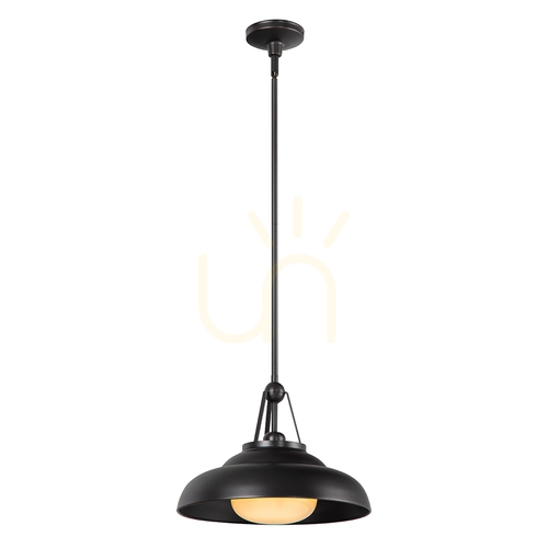 Sprawdź Lampa wisząca PALMETTO - 1 źródło światła - Miejski brąz QUINTIESSE