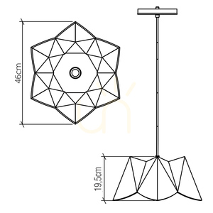 Lampa wisząca PHYSALIS QUINTIESSE 2 Lampa wisząca PHYSALIS QUINTIESSE small 2