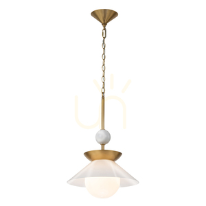 Średnia lampa wisząca SAUCER - 1 źródło światła - Postarzany mosiądz QUINTIESSE 1 Średnia lampa wisząca SAUCER - 1 źródło światła - Postarzany mosiądz QUINTIESSE small 1