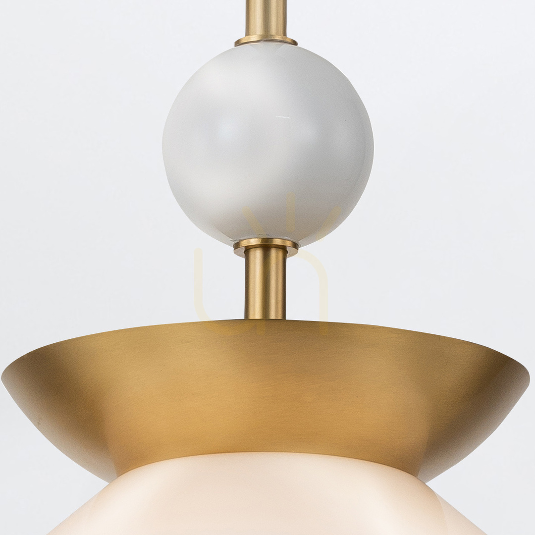 Wyświetl Średnia lampa wisząca SAUCER - 1 źródło światła - Postarzany mosiądz QUINTIESSE Średnia lampa wisząca SAUCER - 1 źródło światła - Postarzany mosiądz QUINTIESSE