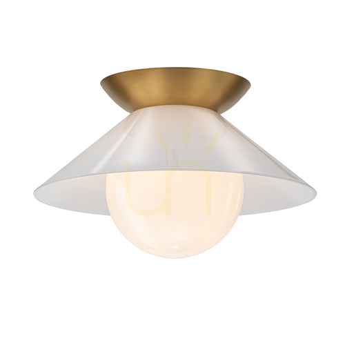 Sprawdź Plafon Quintiesse Saucer, postarzały mosiądz, E27, Ø 36,6 cm