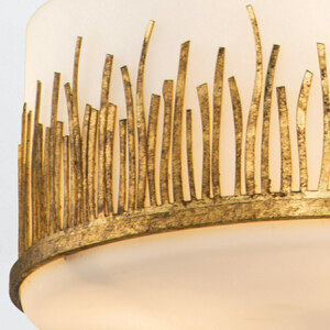 Lampa wisząca SAWGRASS - 3 źródła światła - Płatkowe złoto QUINTIESSE small 3