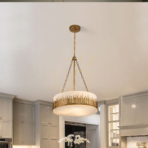 Lampa wisząca Quintiesse Sawgrass 3 × E27, złoto płatkowe z patyną, 53,3 cm small 7
