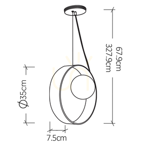 Lampa wisząca SFERA - 1 źródło światła QUINTIESSE 2 Lampa wisząca SFERA - 1 źródło światła QUINTIESSE small 2